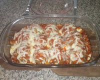 Polpetone assado e recheado