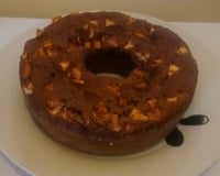 Bolo de banana e maçã