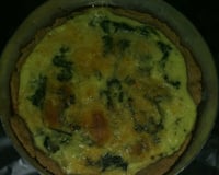 Quiche de espinafre e mussarela