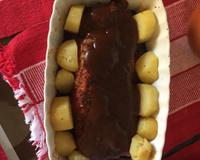 Costela de porco com molho Barbecue