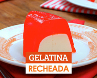 Gelatina recheada simples