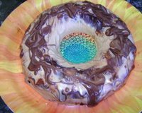 Sorvete enformado de doce de leite