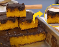Bolo de cenoura fofíssimo com casquinha de chocolate crocante é muito fácil, mas use a quantidade exata de cenoura dessa receita