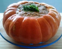 Carne de sol na abóbora