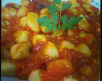 Nhoque de batata doce ao molho sugo