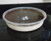 Torta gelada de café com paçoca