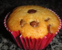 Muffins de baunilha e chocolate