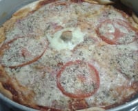 Pizza rápida de liquidificador