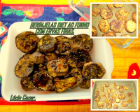 Berinjela diet ao forno com ervas finas