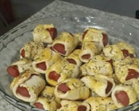 Enroladinho de salsicha de forno