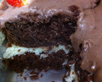 Bolo de chocolate cremoso