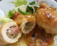 Filé de frango recheado