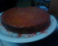 Bolo cremoso e crocante de goiaba