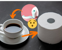 Coloque uma mistura de café e pasta de dente no papel higiênico e veja a mágica acontecer