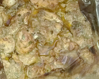 Frango à passarinho assado