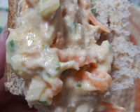 Patê de atum com cenoura ralada