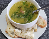 Caldo de ervilha seca