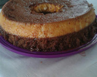 Bolo pudim de chocolate