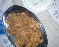 Camarão frito empanado, com molho especial