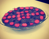 Pavê de chocolate com morango