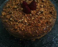 Torta de doce de leite e amendoim