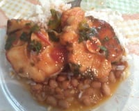 Cação ao molho vermelho