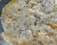 Couve-flor ao forno com creme de milho