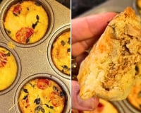 Ana Oliosi, nutricionista: "Pode ser que isso vire seu lanche da tarde favorito; essa receita inteira de 6 muffins só tem 300 calorias e 29g de proteína"