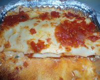 Massa fresca caseira de macarrão para lasanha