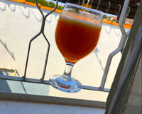 Suco de laranja com mamão