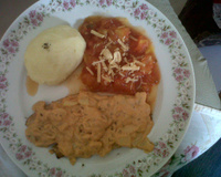 File de peixe ao molho de champignons