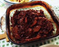 Costela de porco suína ao molho agridoce