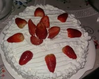 Bolo de morangos com Chantilly