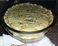 Quiche de alho poró