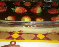 Bombom aberto de morango