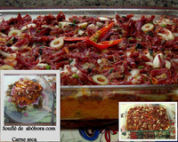 Souflé de abóbora com carne seca do Lúcio Cezar