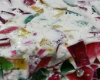 Gelatina colorida com gosto