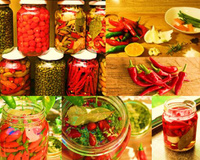 Conserva de pimenta com limão