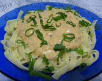 Talharim ao Molho Rosé e Atum