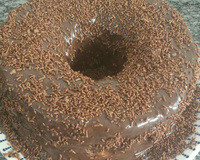 Cobertura de chocolate com leite condensado