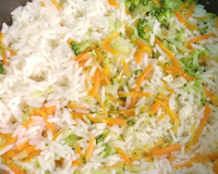 Arroz com brócolis fácil