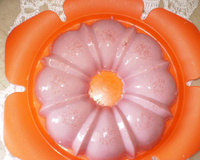 Sorvete de desenformar com calda