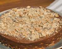 Torta de palha italiana com creme de avelã