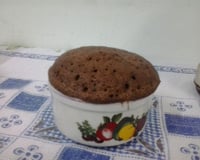 Bolo de chocolate na caneca