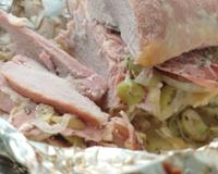 Lombo de porco recheado