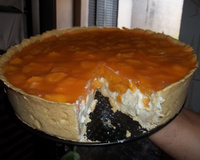 Torta gelada de pêssego da Bianca
