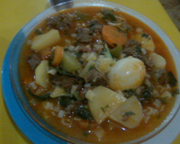 Sopa de macarrão com legumes simples