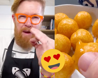 Bolinha de parmesão espetacular com apenas dois ingredientes: fácil de fazer e seus amigos vão adorar!