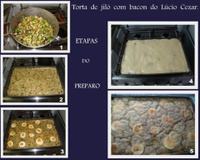 Torta de jiló com bacon do Lúcio Cezar