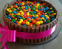 Bolo de Kit Kat à minha moda